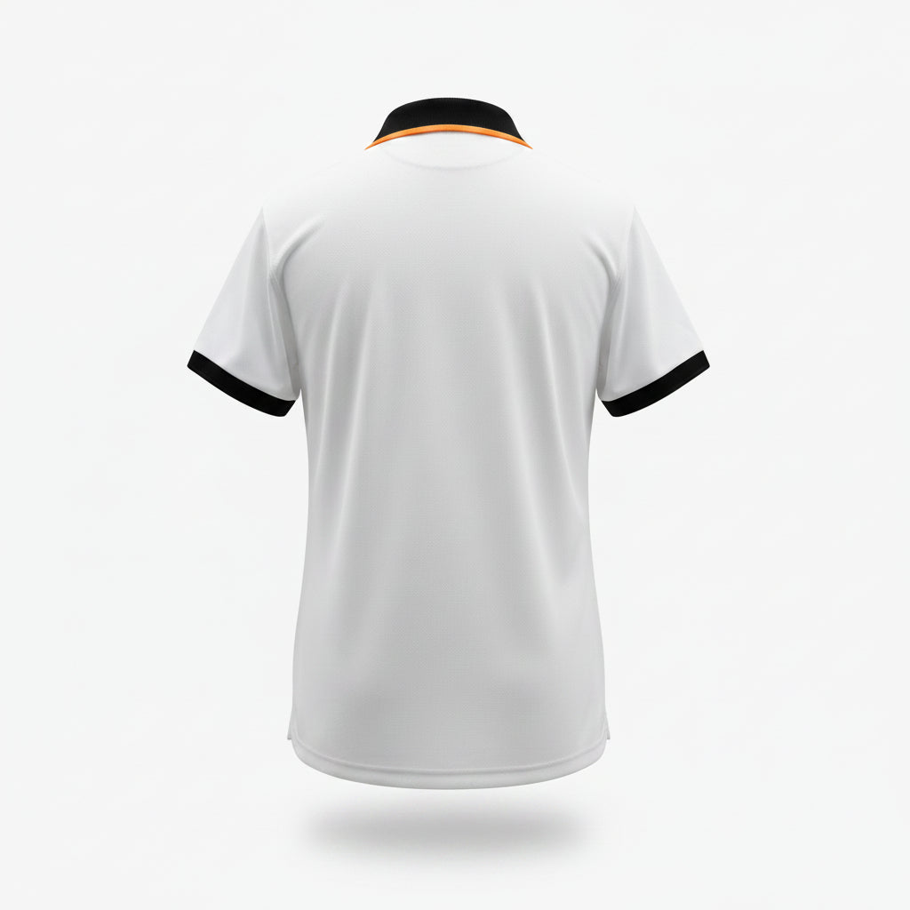 NL Ladies White V Neck Polo Shirt