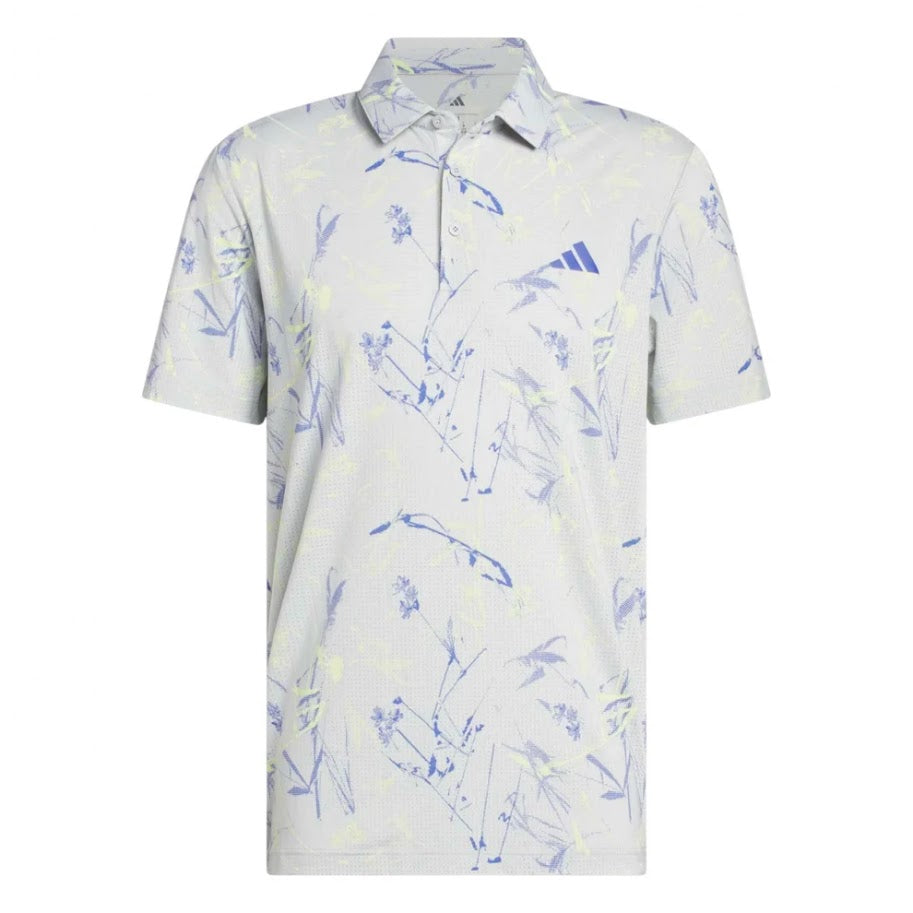Adidas Men's Golf Performance Polo Shirt - Mesh Print